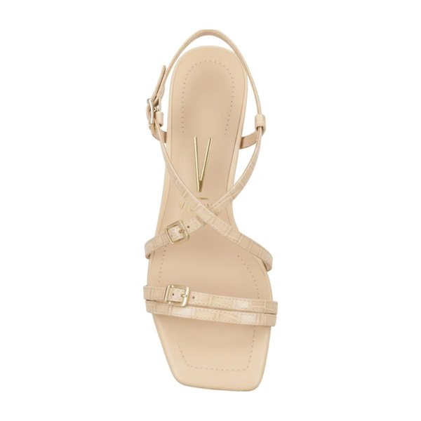 Sandália Feminina Vizzano Salto Bloco Médio Off-white 6455.136.30990.83517