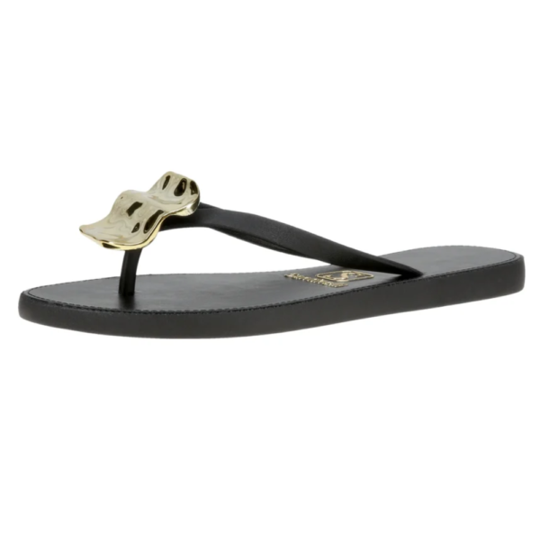 Chinelo Feminino Rasteiro Santinelli Preto 1668-107-252