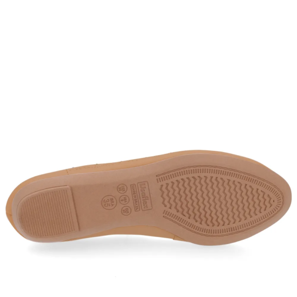 Sapatilha Feminina Usaflex em Couro Marrom UF0102