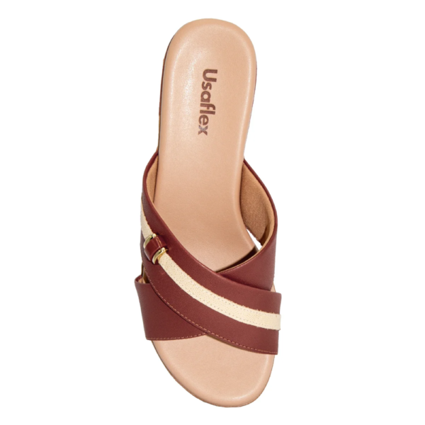 Tamanco Usaflex Plataforma Terracota MM0805