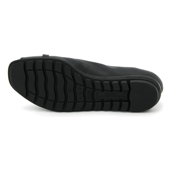 Sapatilha Piccadilly Peep Toe Feminina Preto 112005
