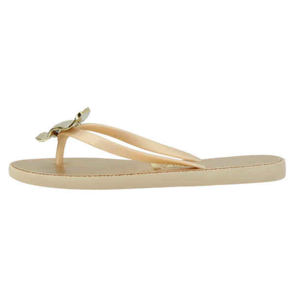 Chinelo Feminino Rasteiro Santinelli Dourado 1668-107-252