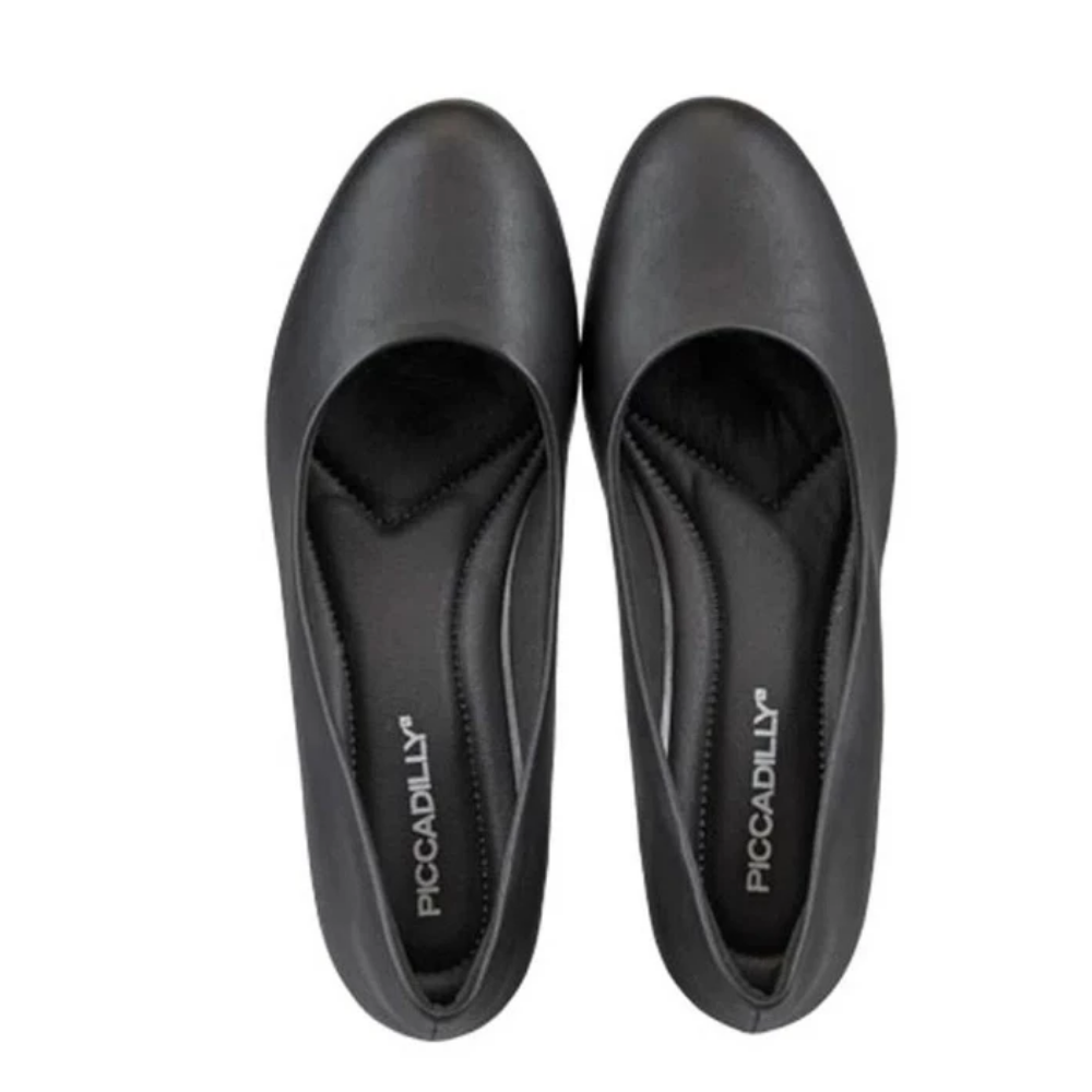 Sapato Feminino Piccadilly Salto Bloco Conforto Preto 140110-497 - Imagem 4
