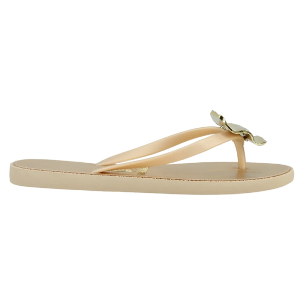 Chinelo Feminino Rasteiro Santinelli Dourado 1668-107-252