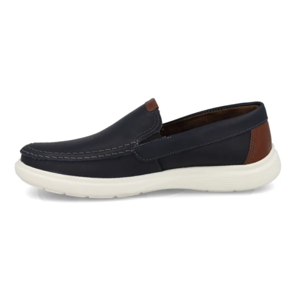 Mocassim Masculino Pegada Em Couro Marinho 142201-04