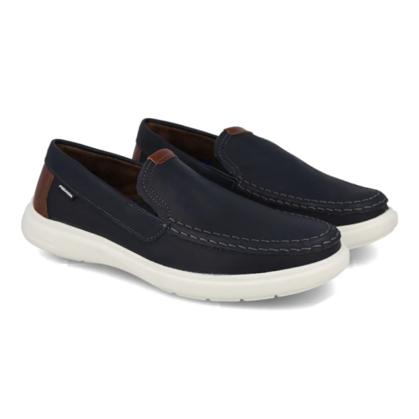 Mocassim Masculino Pegada Em Couro Marinho 142201-04