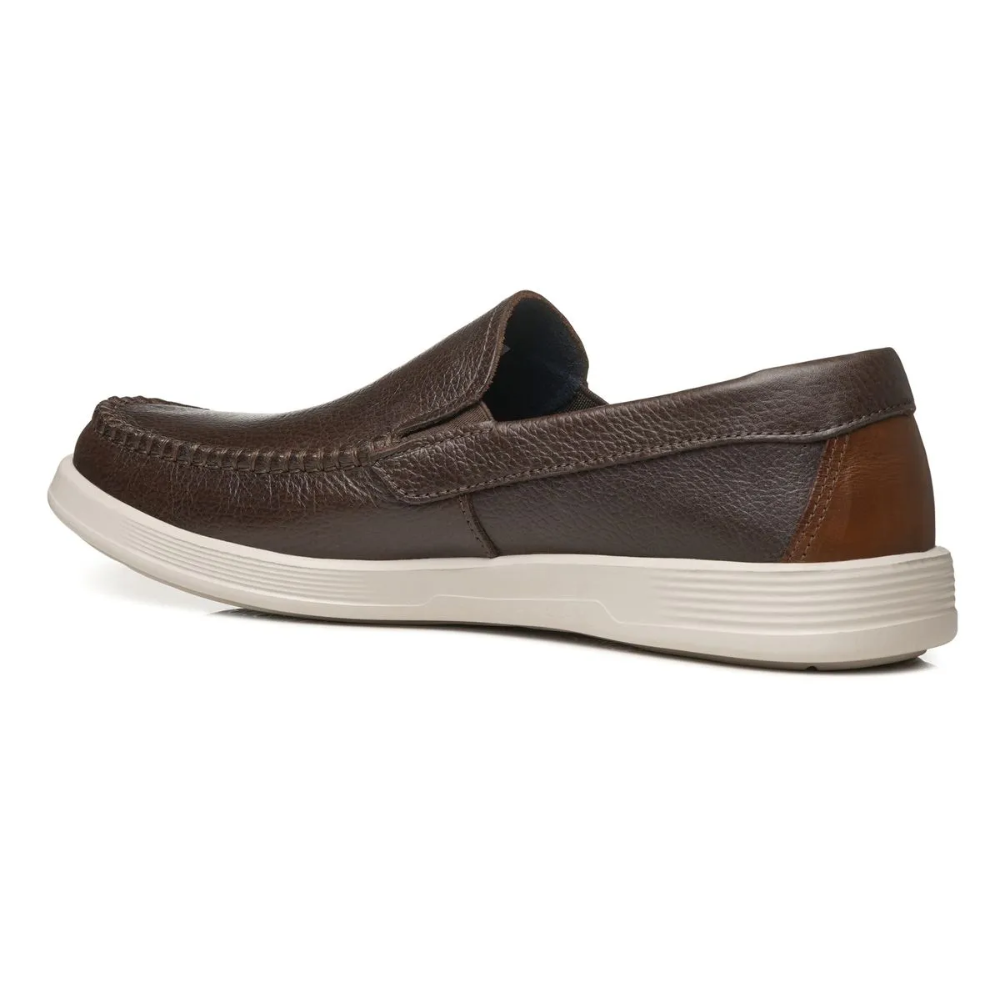 Mocassim Pegada Masculino em Couro Café 142304-03 - Imagem 3