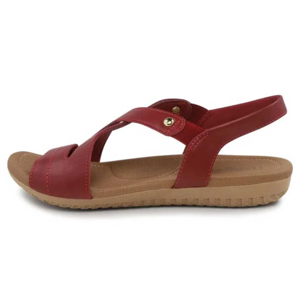 Sandália Usaflex em Couro Rebu R1804