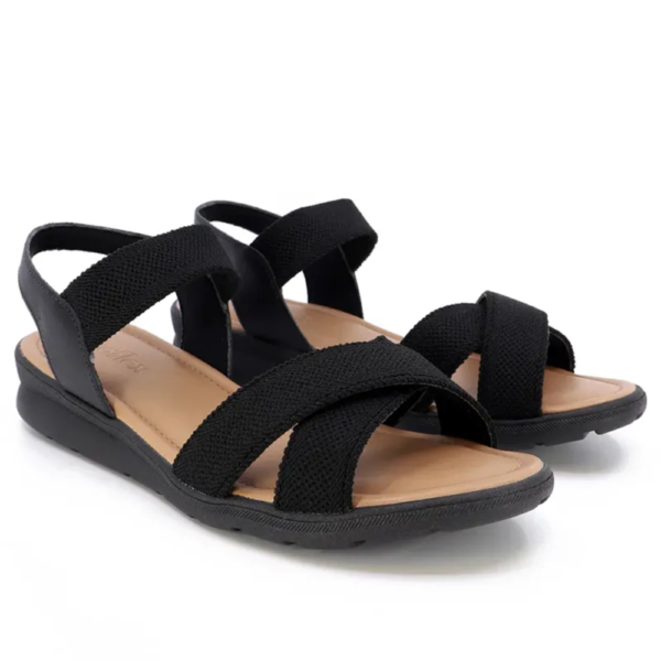 Sandália Usaflex Plataforma Preto AC2309