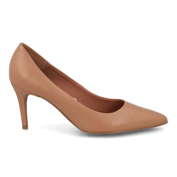 Sapato Scarpin Feminino Bottero Preto em Couro Nude 353701