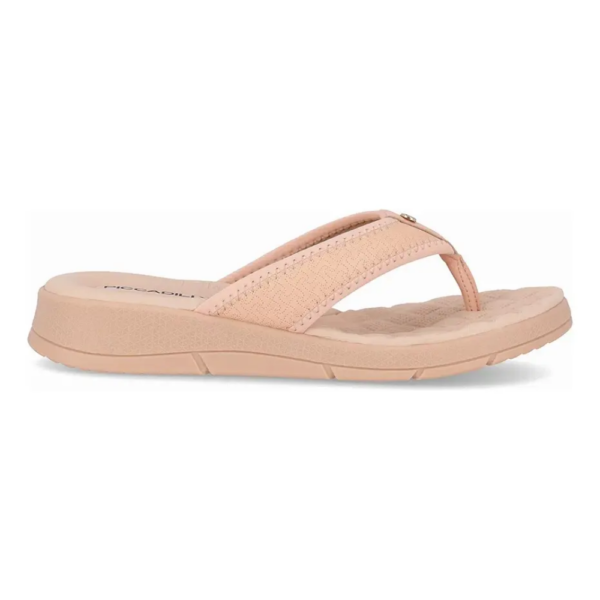 Chinelo Feminino Piccadilly Anabela Dedo Ortopédico Rose 571009