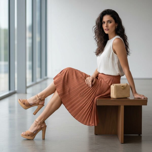 Sandália Feminina Vizzano Plataforma Meia Pata Bege 6292.280.30085.97642