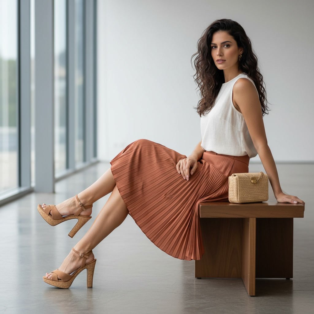 Sandália Feminina Vizzano Plataforma Meia Pata Bege 6292.280.30085.97642 - Imagem 5