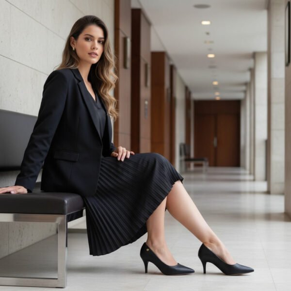 Sapato Scarpin Feminino Vizzano Preto 1184.1101.7286.15745