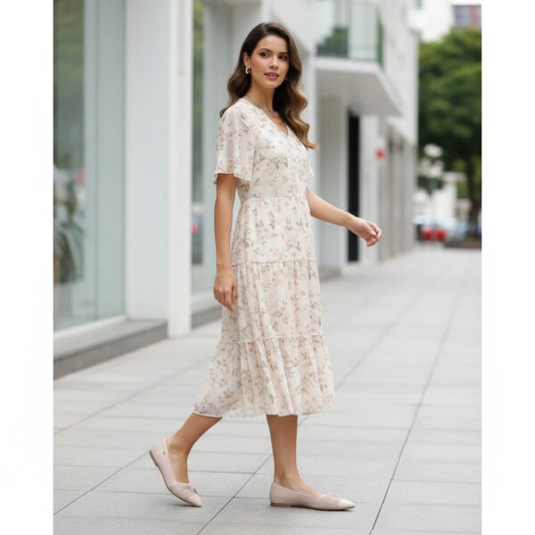Sapatilha Feminina Santinelli Baixa Bico Fino Off-white 1600-004-252