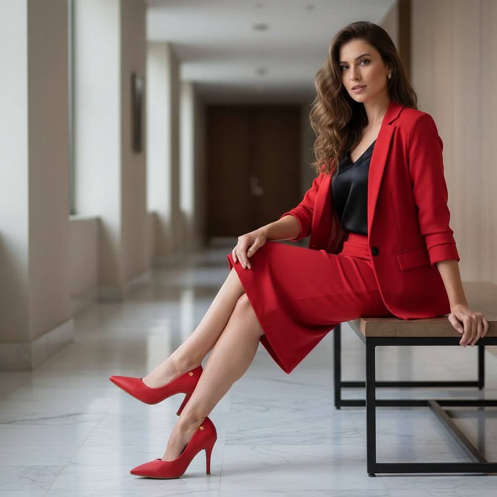 Sapato Scarpin Feminino Vizzano Vermelho 1184.1101.7286.104069 - Imagem 7