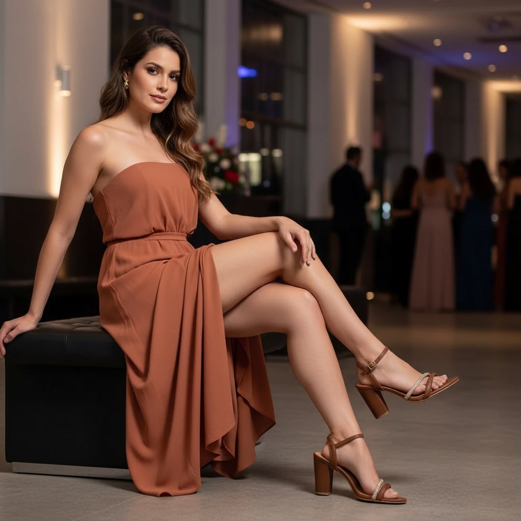 Sandália Feminina Vizzano com Strass Marrom 6262.1034.30510.105317 - Imagem 8