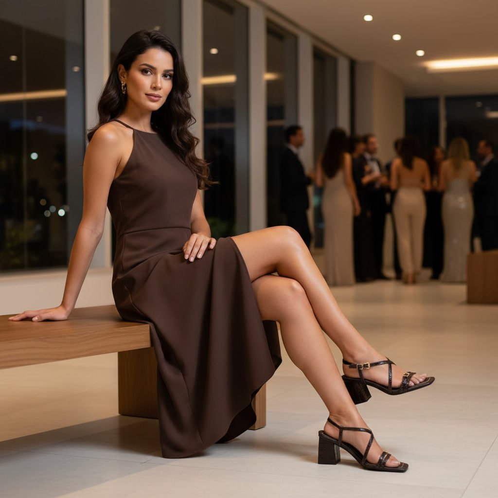 Sandália Feminina Vizzano Salto Bloco Alto Vernizado Preto 6455.136.30990.15745 - Imagem 8