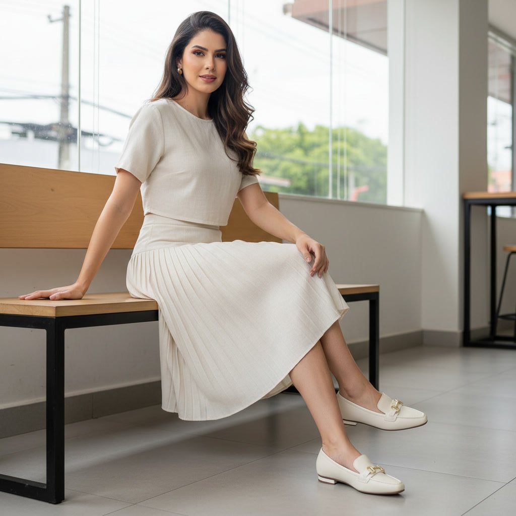 Mocassim Feminino Vizzano Off-white 1351.106.29711.35312 - Imagem 9
