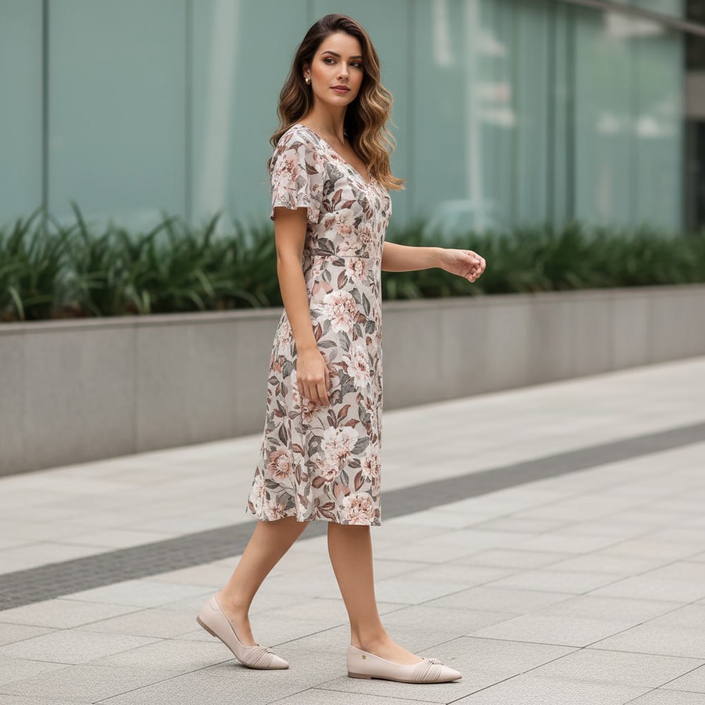 Sapatilha Feminina Santinelli Baixa Bico Fino Off-white 1600-004-252 - Imagem 5