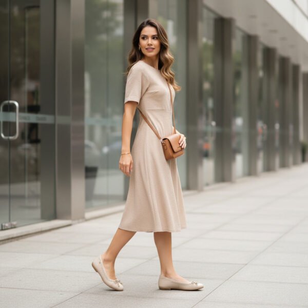 Sapatilha Feminina Santinelli Baixa Bico Redondo Off-white 1628-002-252