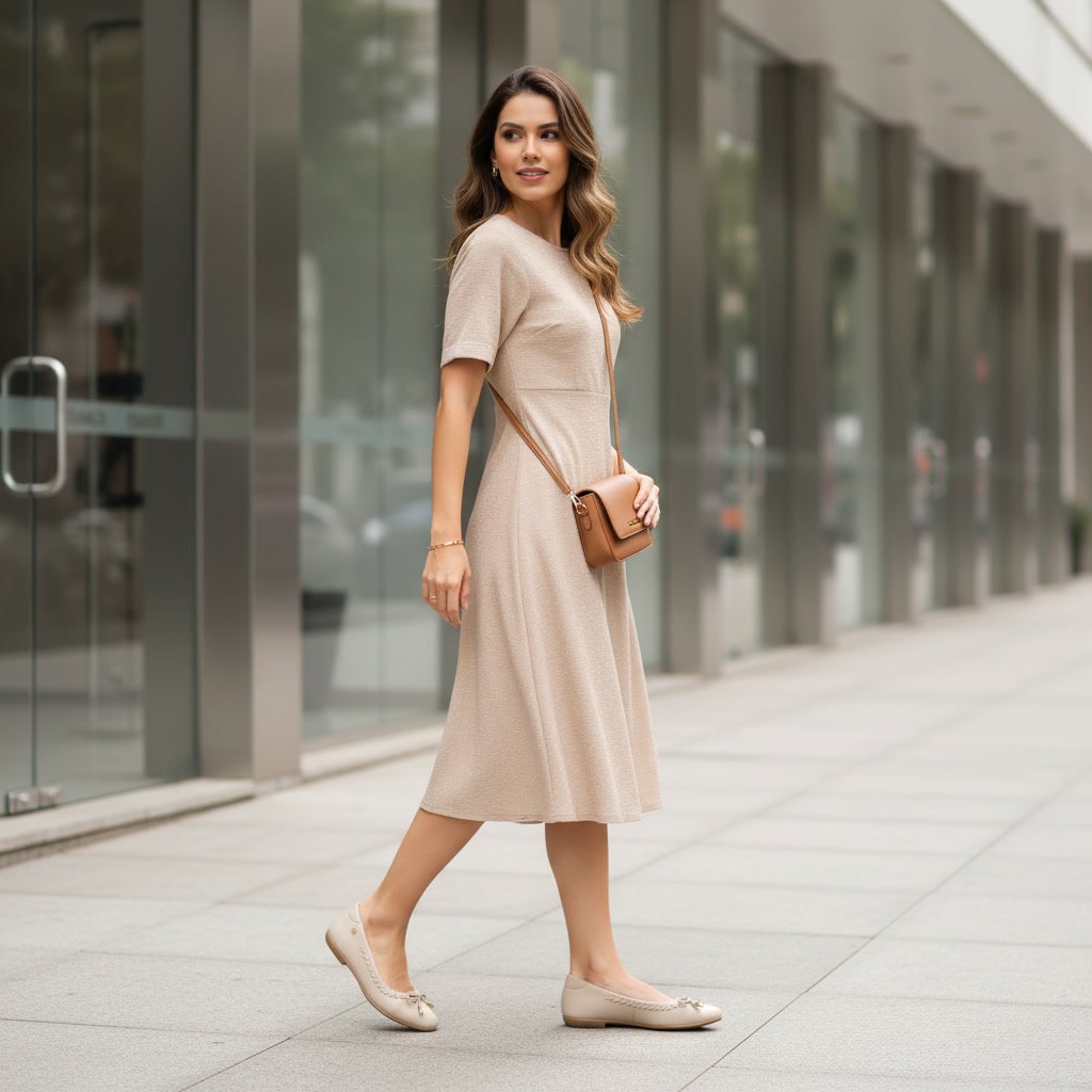 Sapatilha Feminina Santinelli Baixa Bico Redondo Off-white 1628-002-252 - Imagem 6