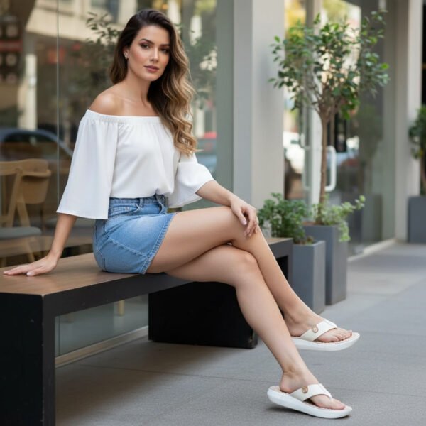 Chinelo Feminino Modare Branco 7142.106.29474.96784
