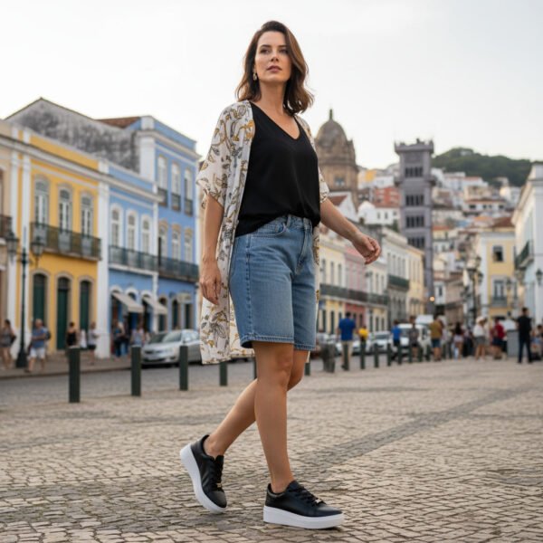 Tênis Feminino Vizzano Flatform Casual Preto 1339.345.28918.15745