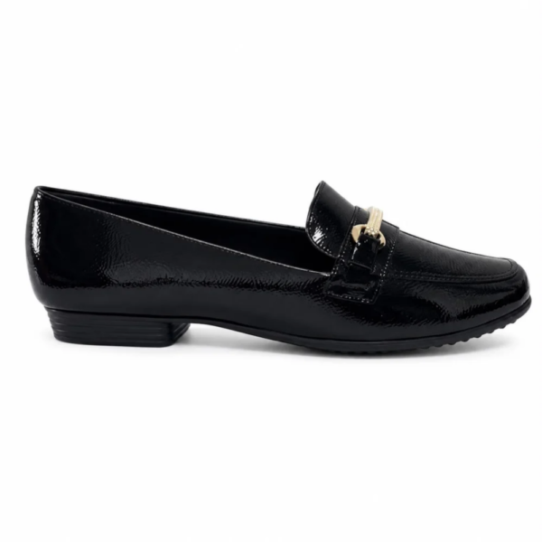 Mocassim Feminino Piccadilly Vernizado Preto 250287