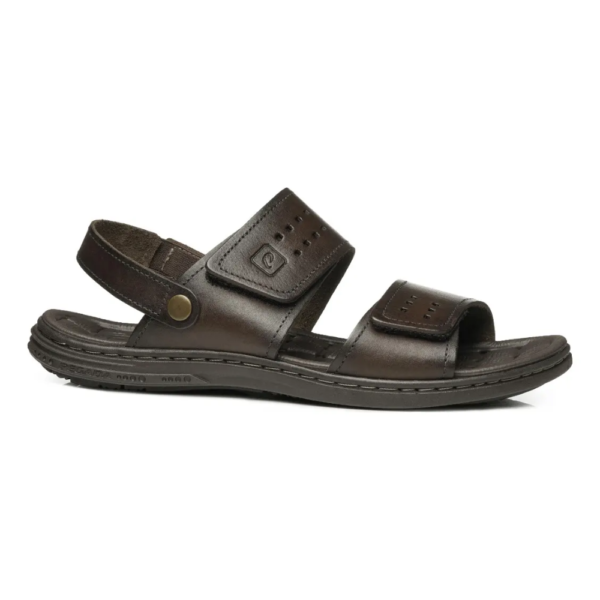 Sandália Masculina Pegada em Couro Marrom 131288-02