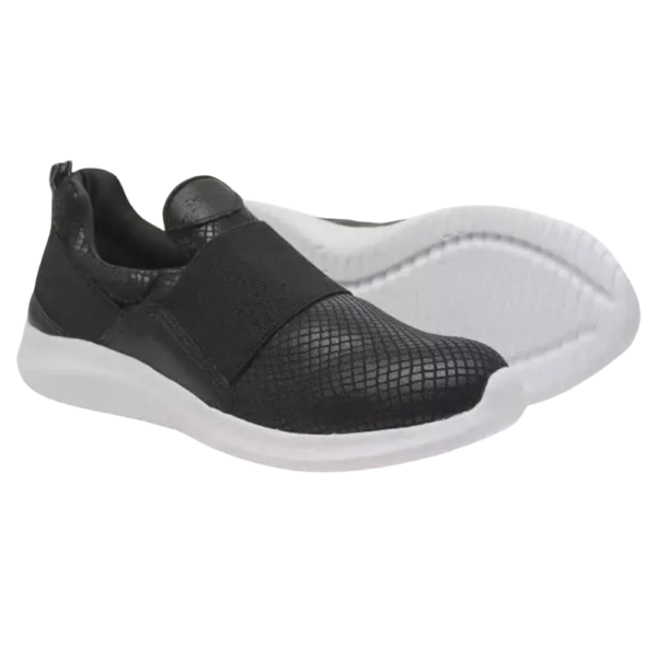 Tênis Marina Mello Slip On em Gel Preto C25015