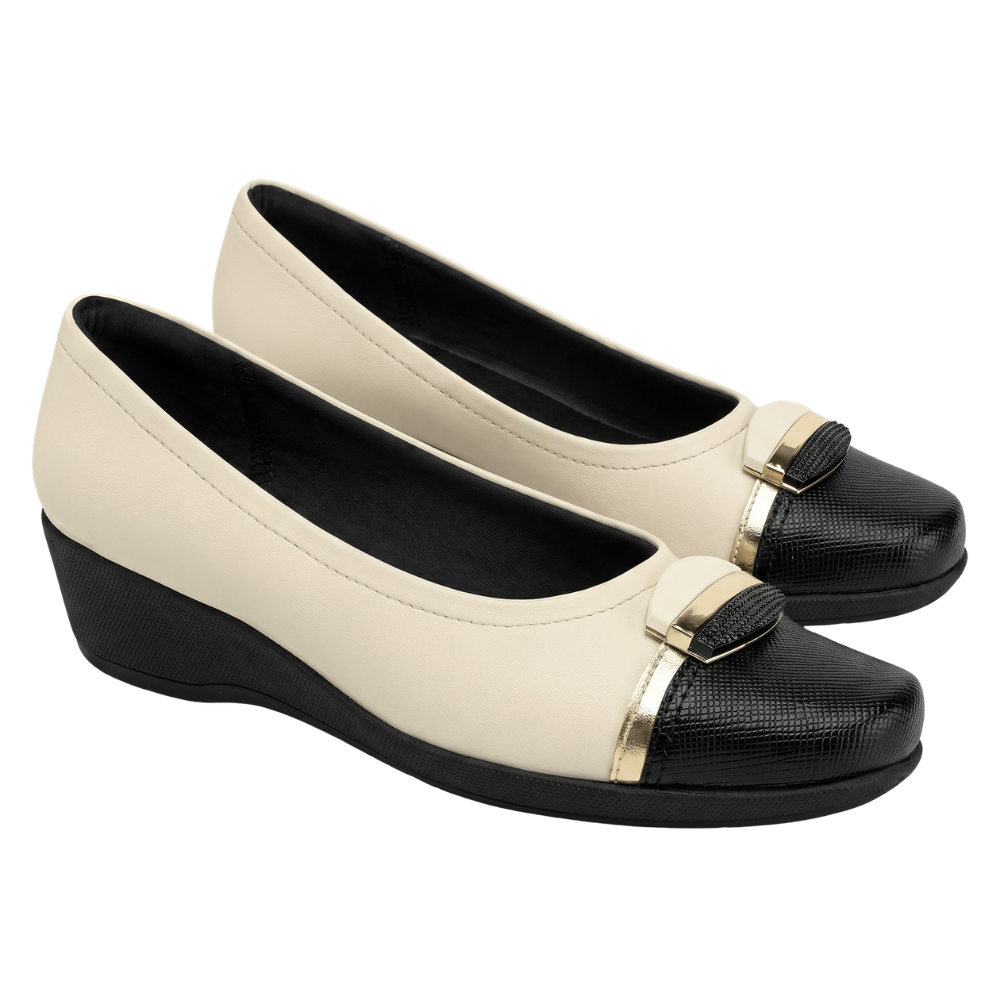 Sapatilha Feminina Piccadilly Anabela Off-white 143261 - Imagem 2
