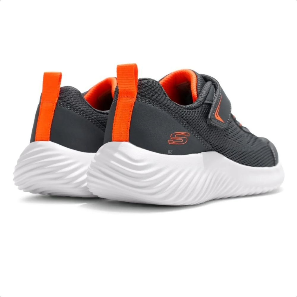 Tênis Skechers Infantil Bounder Quantarun Cinza 403905L - Imagem 3