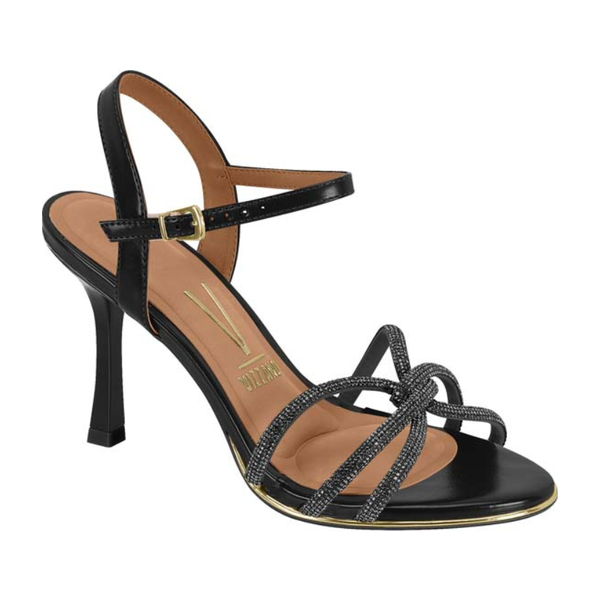 Sandália Feminina Vizzano Salto Taça Preto 6552.103.30100.103698
