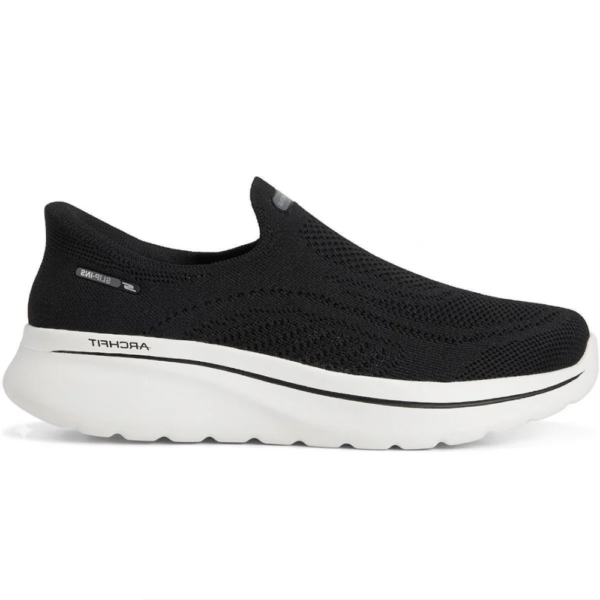 Tênis Skechers Feminino Slip on Go Walk Arch Fit N-joy Aria Preto 125843