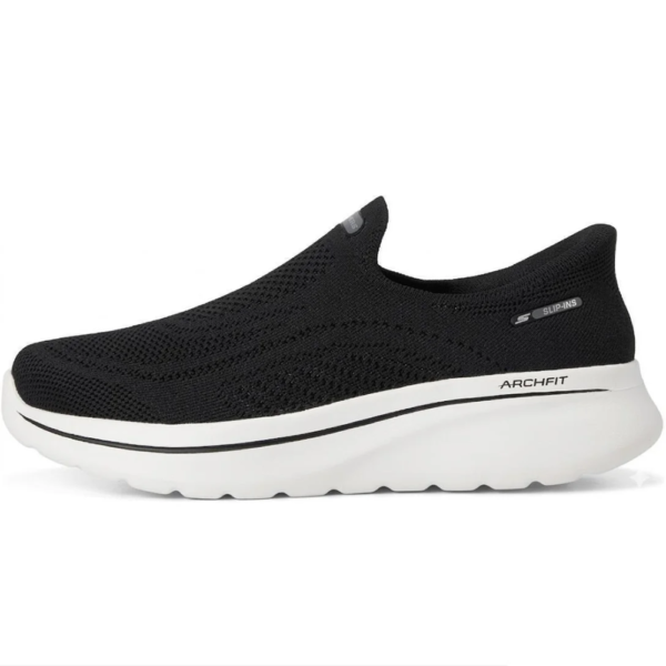 Tênis Skechers Feminino Slip on Go Walk Arch Fit N-joy Aria Preto 125843