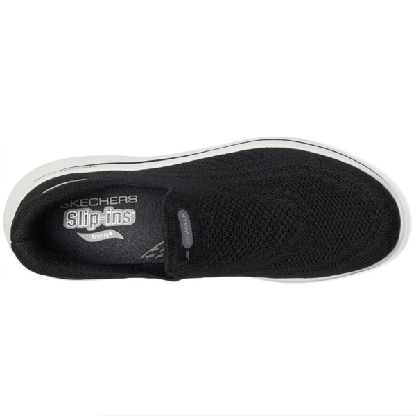 Tênis Skechers Feminino Slip on Go Walk Arch Fit N-joy Aria Preto 125843