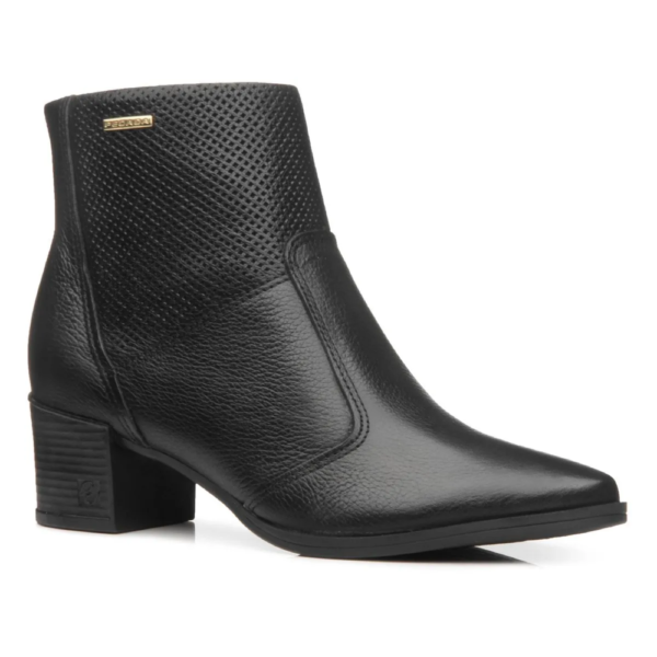 Bota Pegada Feminina em Couro Preto 280502-05