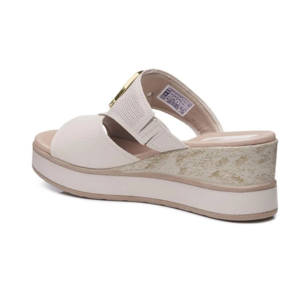 Tamanco Feminino Pegada Anabela Off-white 234201-02