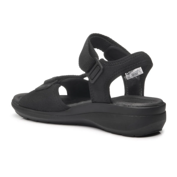 Sandália Feminina Pegada em Tecido com Velcro Pegada Preto 232752-03