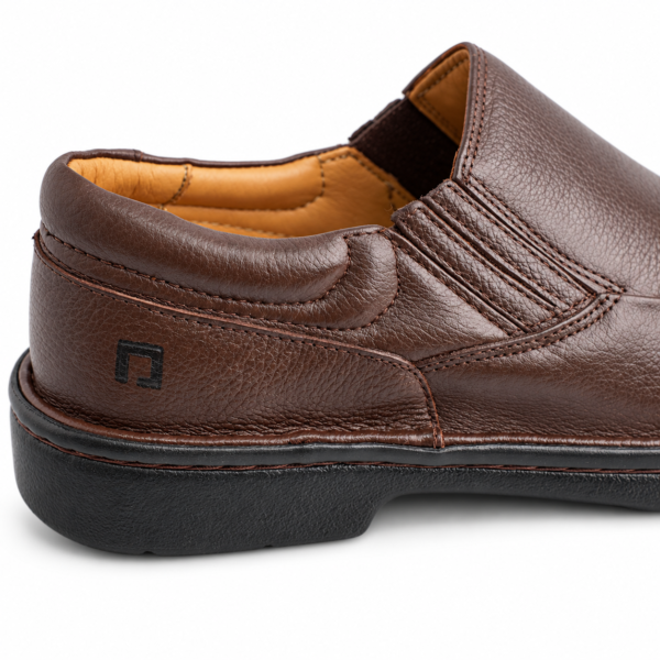 Sapato Masculino Pipper em Couro Chocolate 6071N9