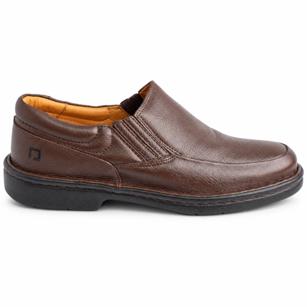 Sapato Masculino Pipper em Couro Chocolate 6071N9