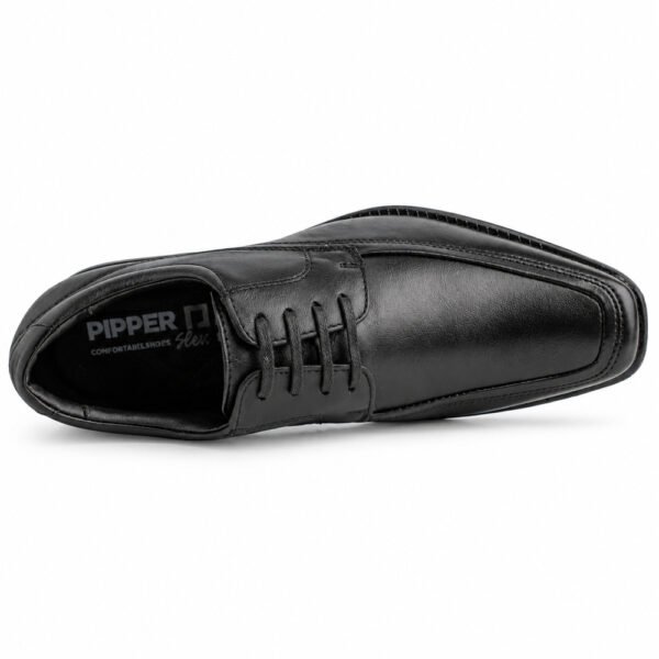 Sapato Masculino Social Pipper Lorde em Couro Preto 590217