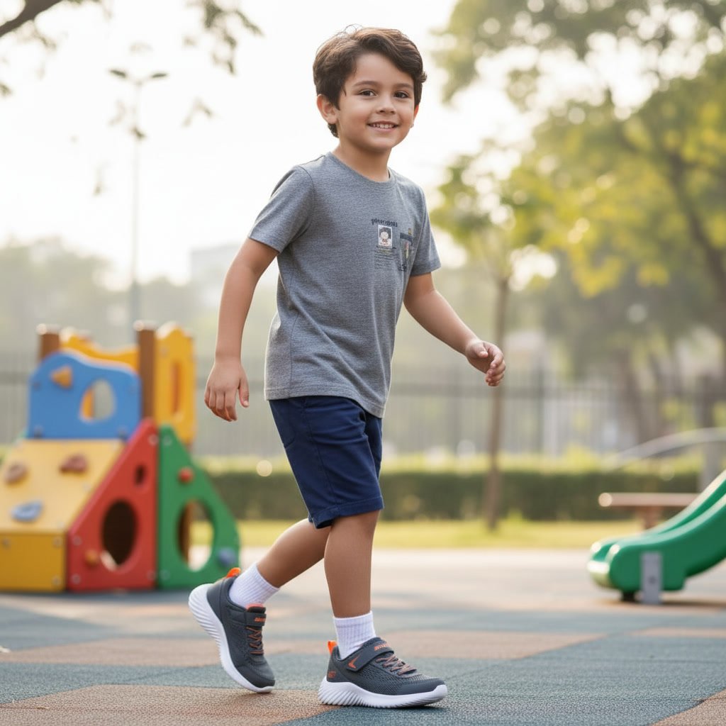 Tênis Skechers Infantil Bounder Quantarun Cinza 403905L - Imagem 8