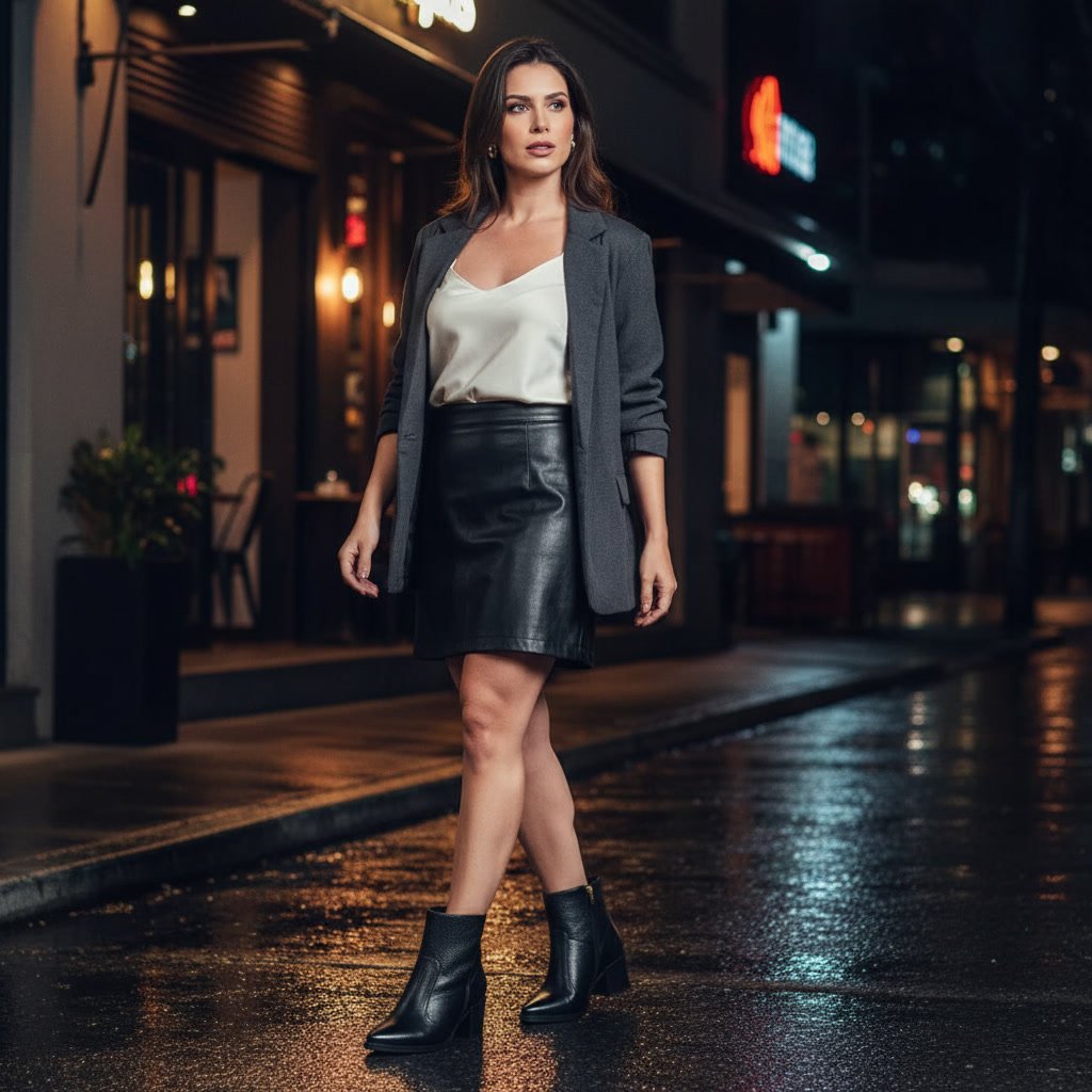 Bota Pegada Feminina em Couro Preto 280502-05 - Imagem 8