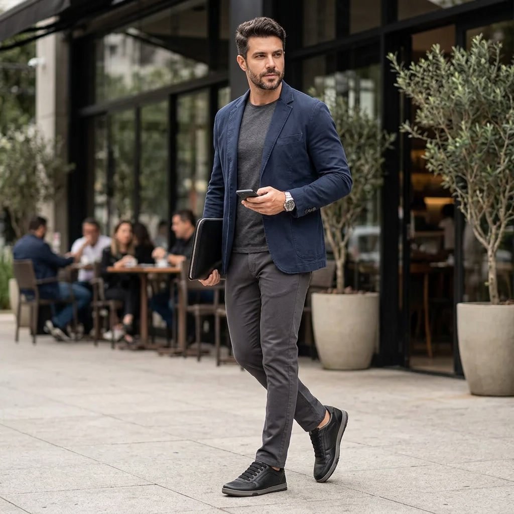 Sapatênis Pegada Pgd Masculino Microfibra 170428-03 Preto - Imagem 7