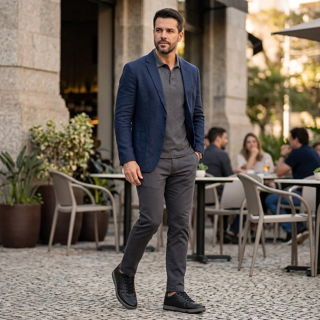 Sapatênis Pegada Pgd Masculino Microfibra 170428-03 Preto - Imagem 8