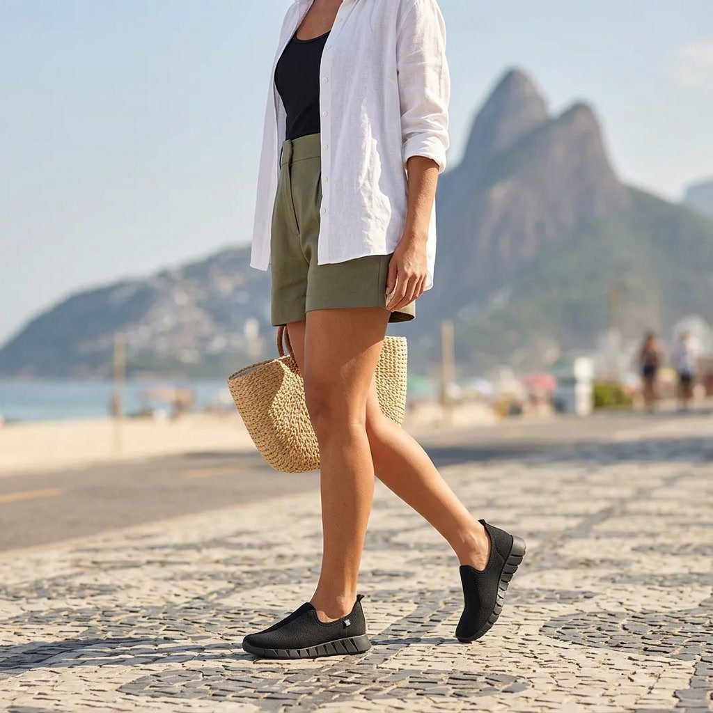 Tênis Piccadilly Slip On Feminino Casual 970131 Preto - Imagem 6