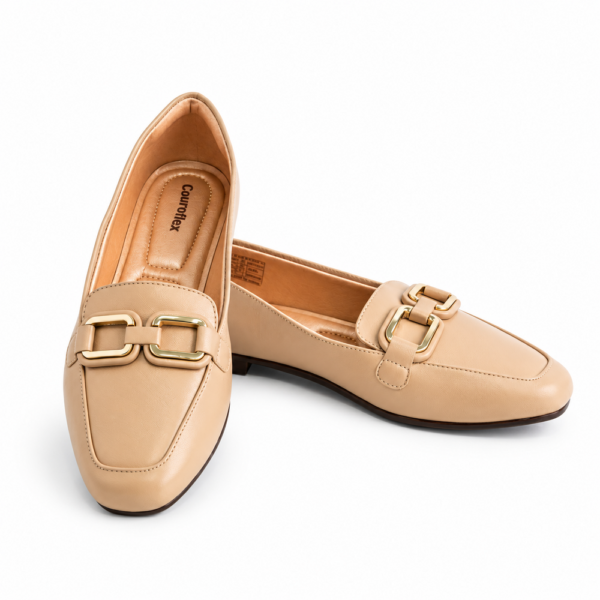 Sapatilha Feminina Couroflex Napa Nude 565.6009