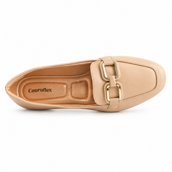Sapatilha Feminina Couroflex Napa Nude 565.6009